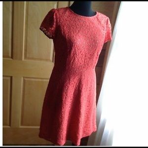 Loft lace overlay dress size 4
